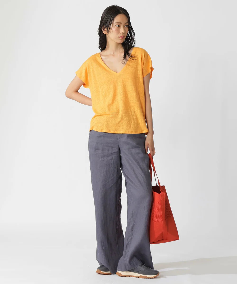 Arendal Linen T-Shirt Tangerina