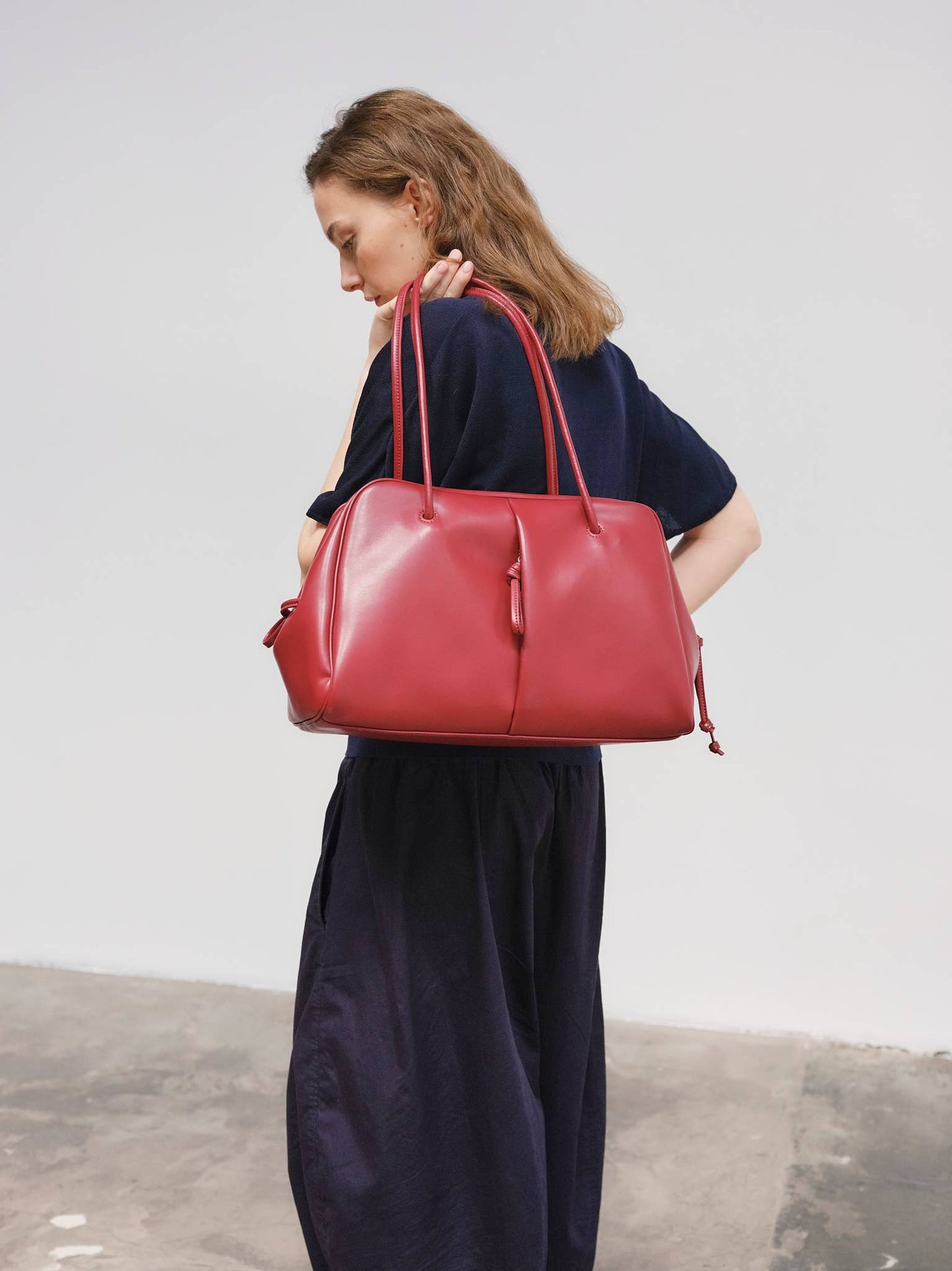 Brooklyn Bag: Cherry red