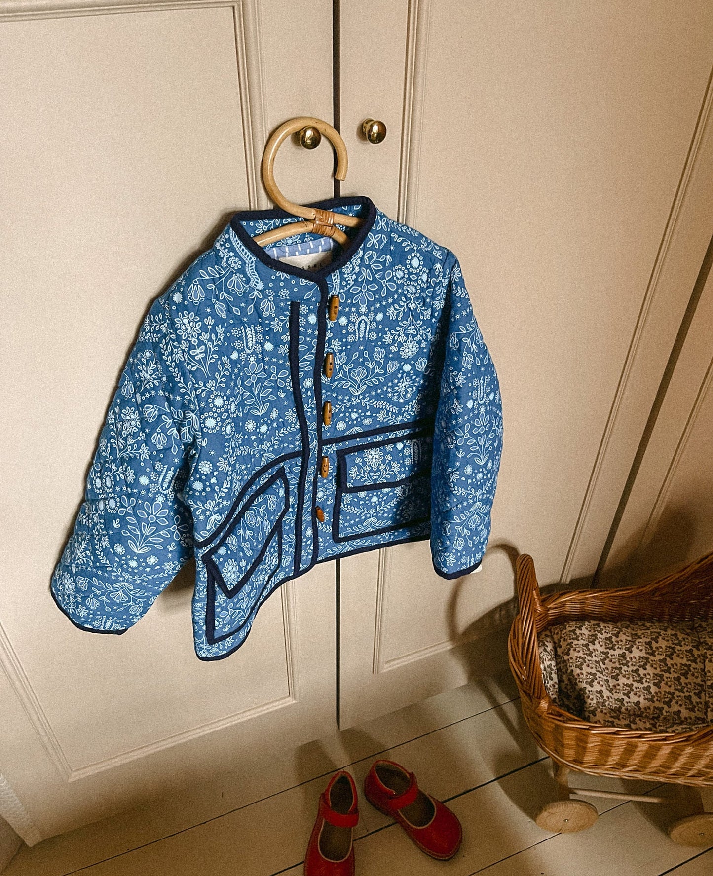 Sissel Edelbo - Adriane Mini Jacket Blue Flower