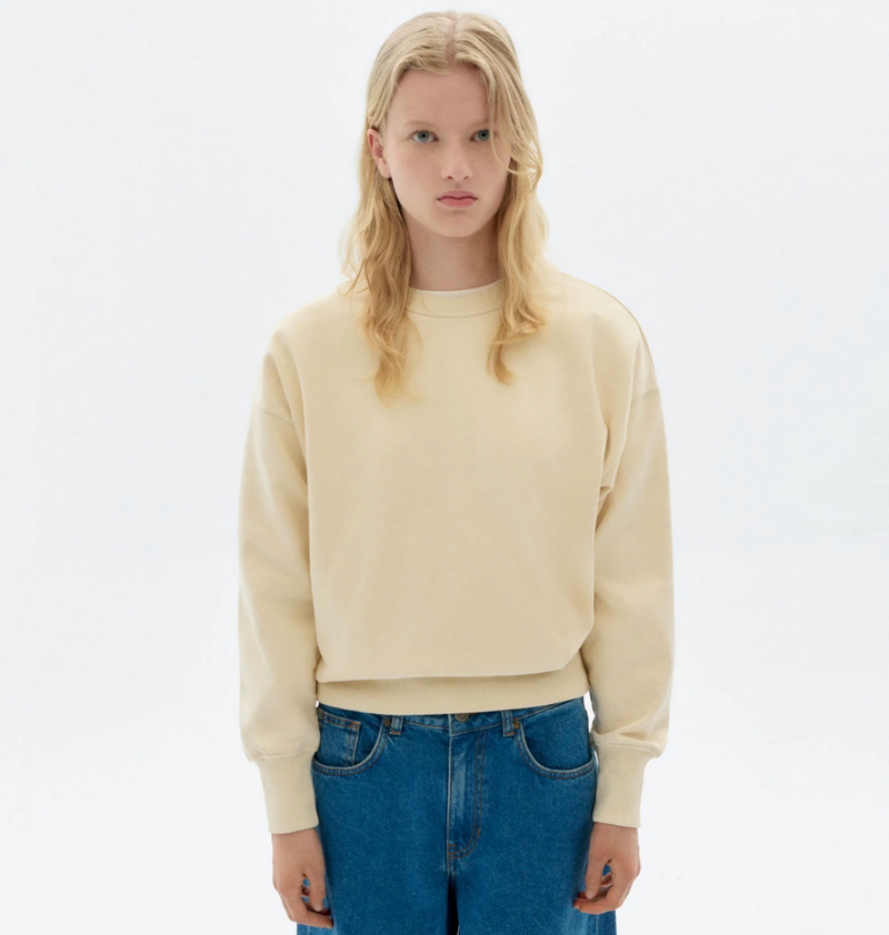 Thinking Mu - Hand Embroidered bird Jodie sweatshirt