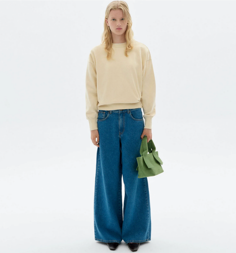 Thinking Mu - Hand Embroidered bird Jodie sweatshirt