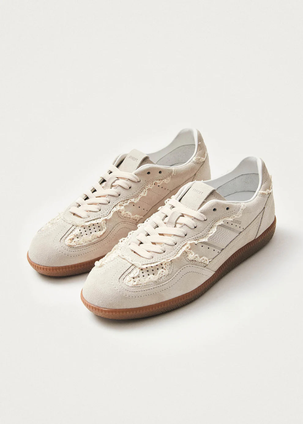 Alohas - Tb.490 Crochet Cream Leather Sneakers