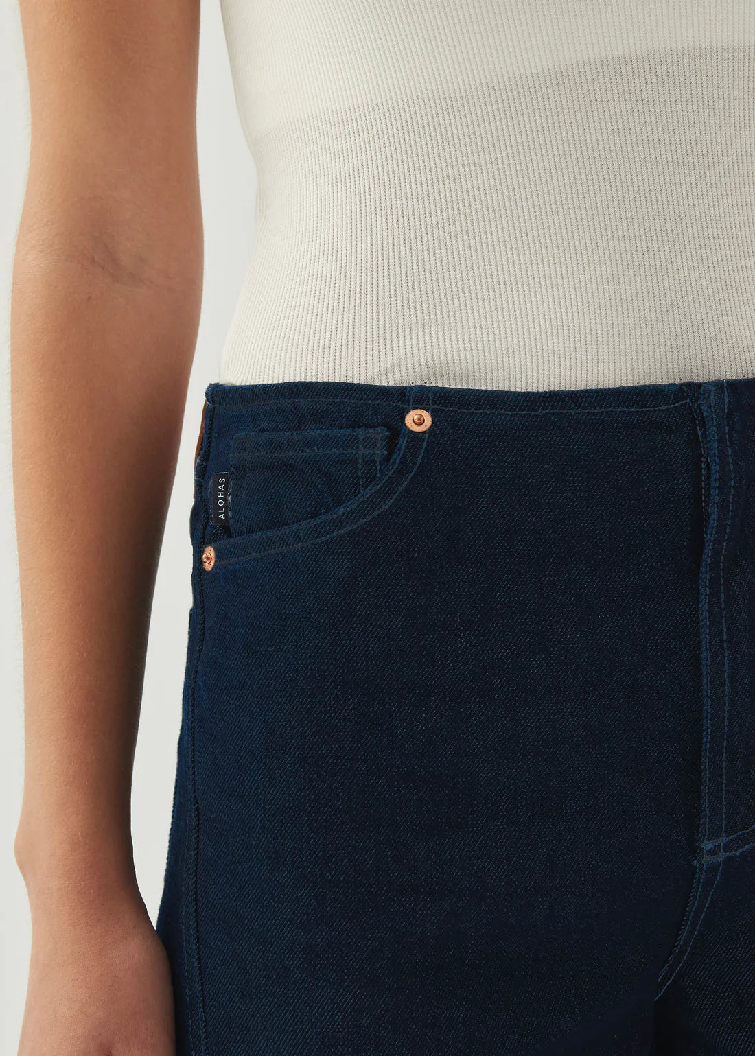 Alohas - Magda Indigo Denim Trousers