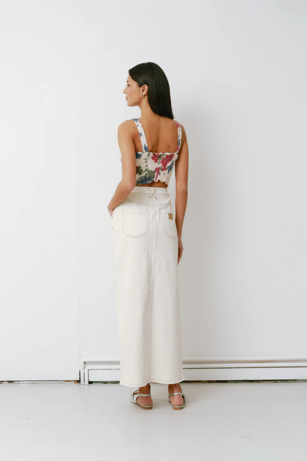 Seventy + Mochi -Mia skirt in Ecru