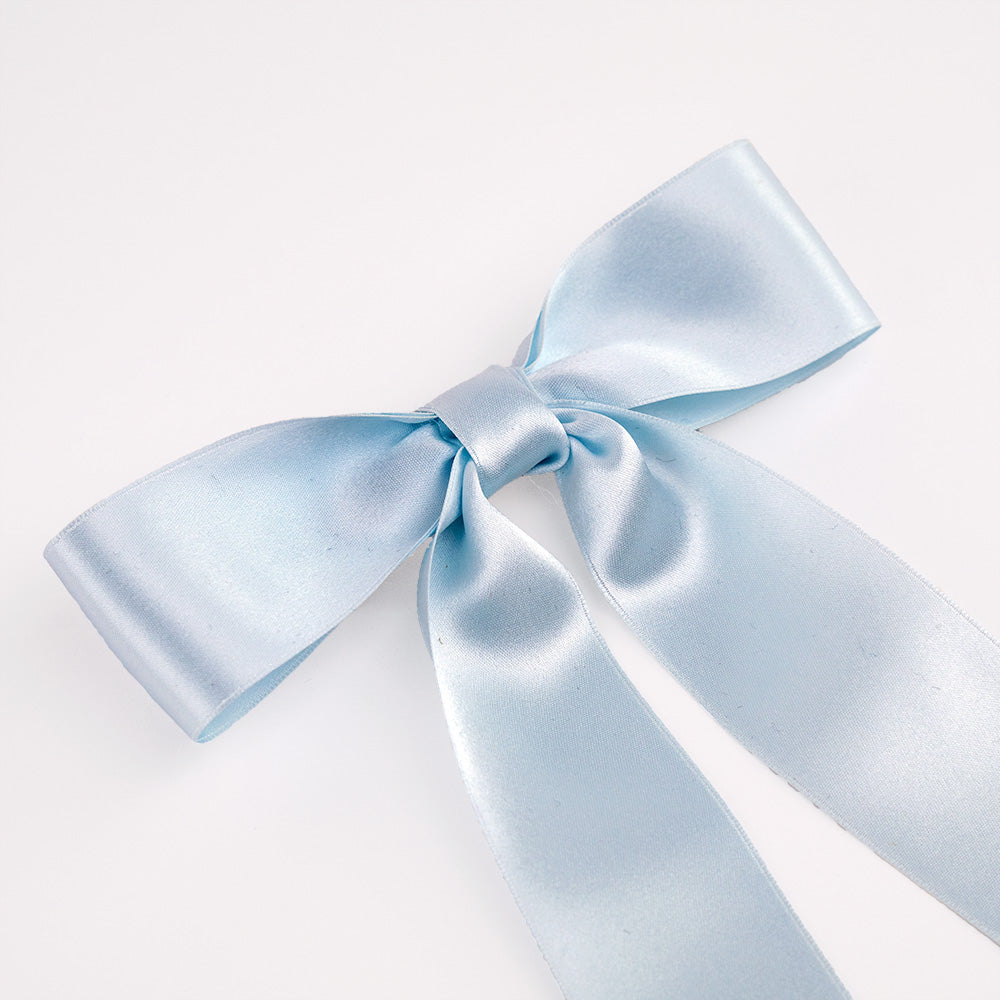 Kate Harris - Powder Blue Silk Ribbon Bow