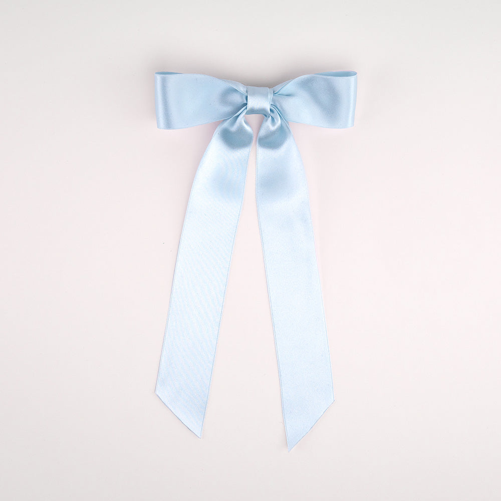 Kate Harris - Powder Blue Silk Ribbon Bow