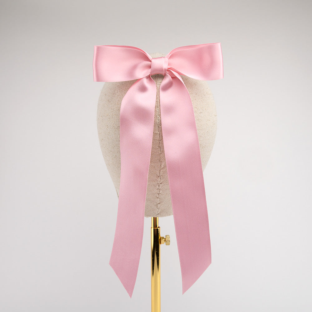 Kate Harris - Powder Pink Silk Ribbon Bow
