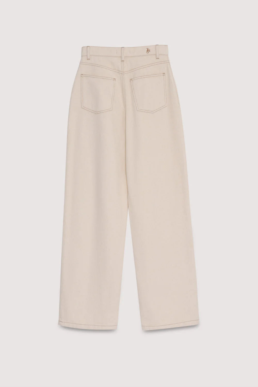 The New Society - Wide leg pant in ecru