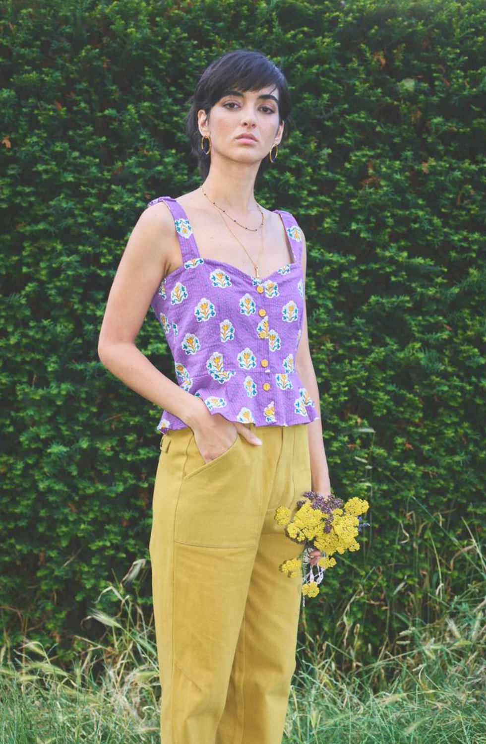 Lowie - Les Indiennes peplum cami top