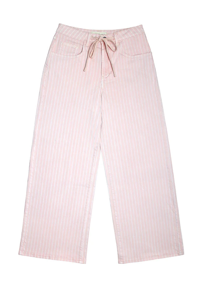 Seventy + Mochi - Blake Jean in Pink Dawn Wide Stripe