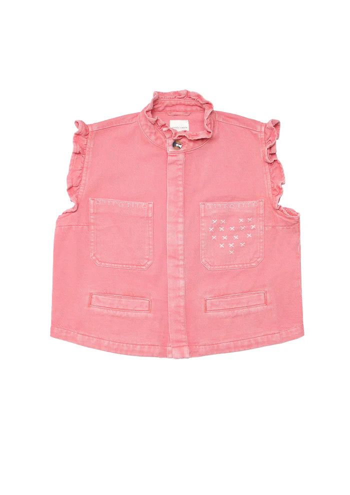 Seventy + Mochi - Dear Pablo Vest in Mineral Red