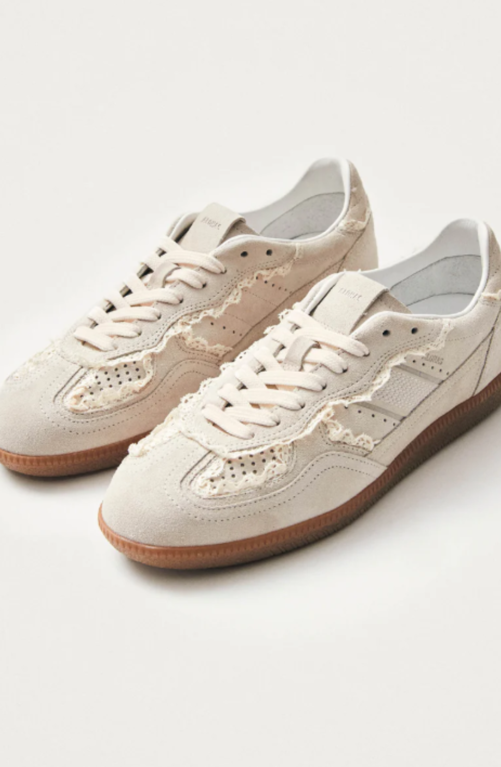 Alohas - Tb.490 Crochet Cream Leather Sneakers