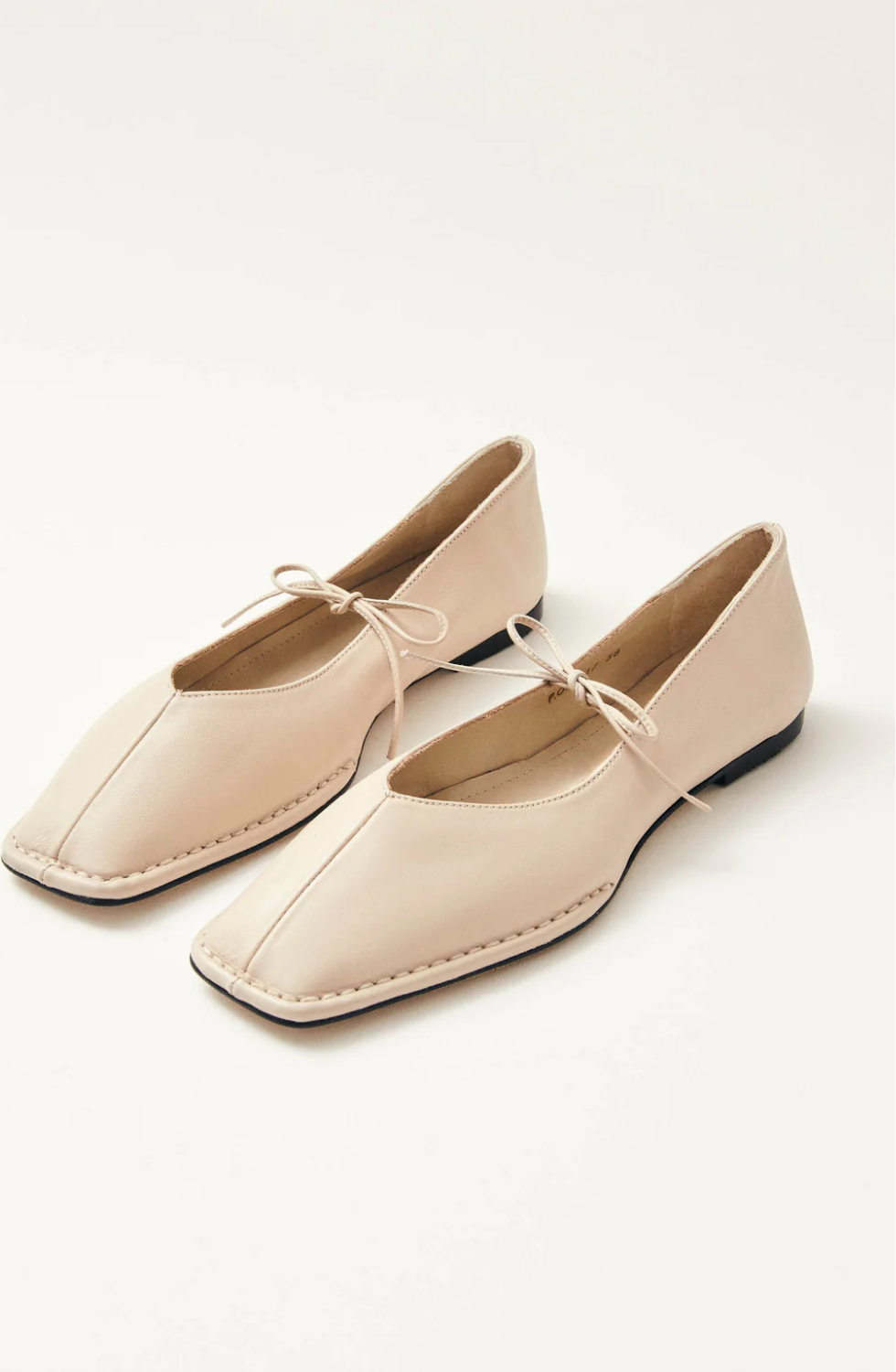 Alohas - Sway Cream Leather Ballet Flats