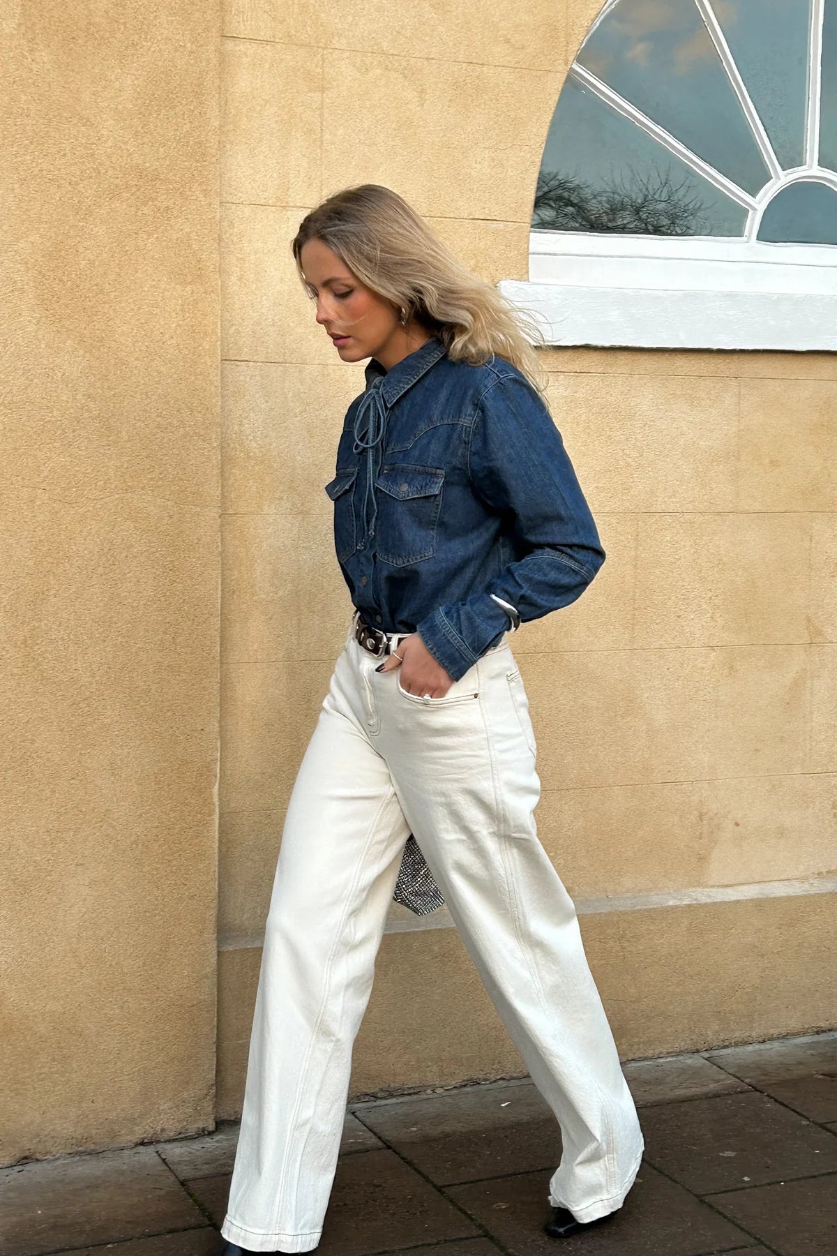 Seventy + Mochi - Bay Jean in Ecru