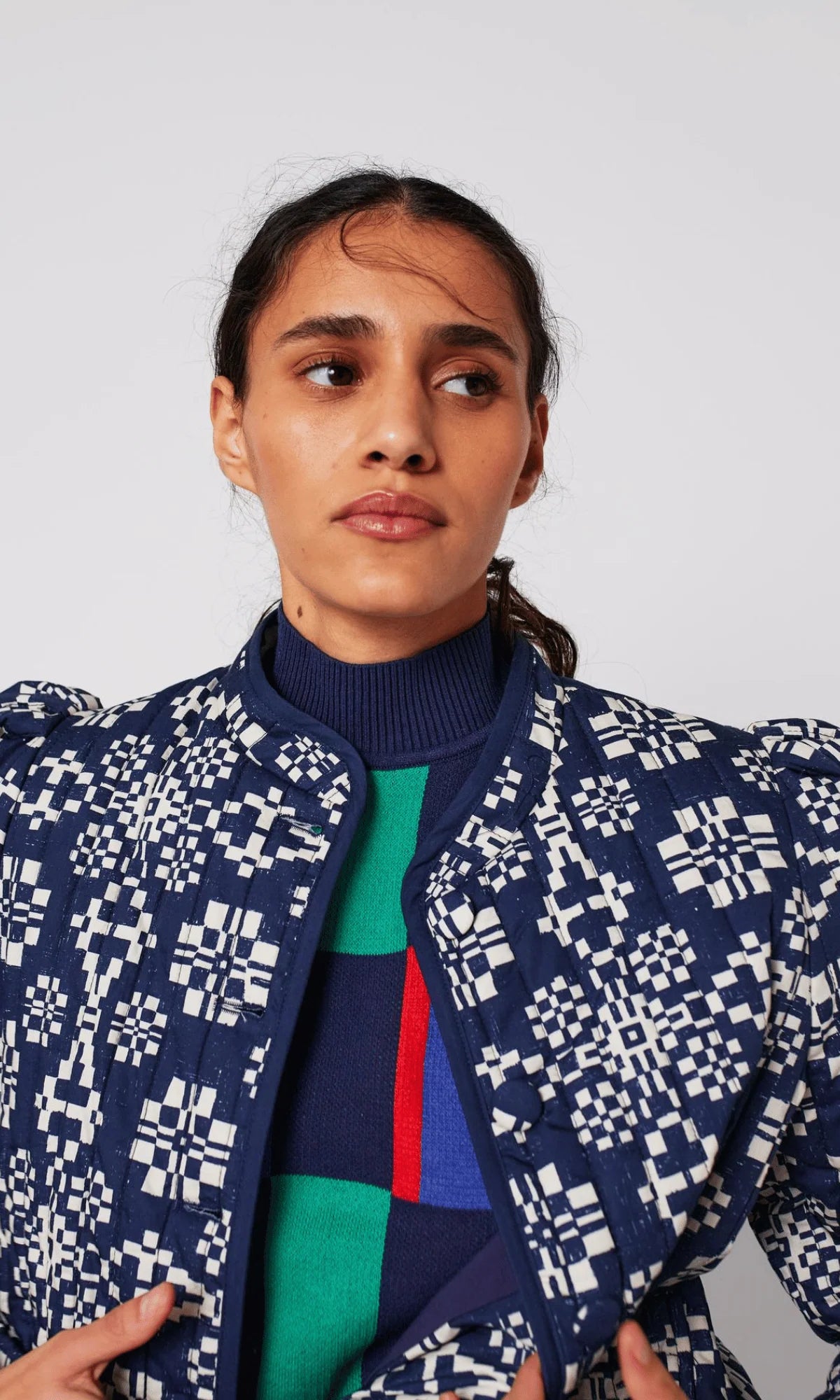 Bobo Chose - Kaleidoscope pattern cropped jacket