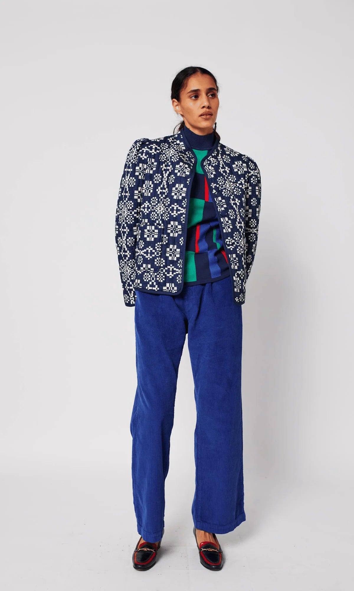 Bobo Chose - Kaleidoscope pattern cropped jacket
