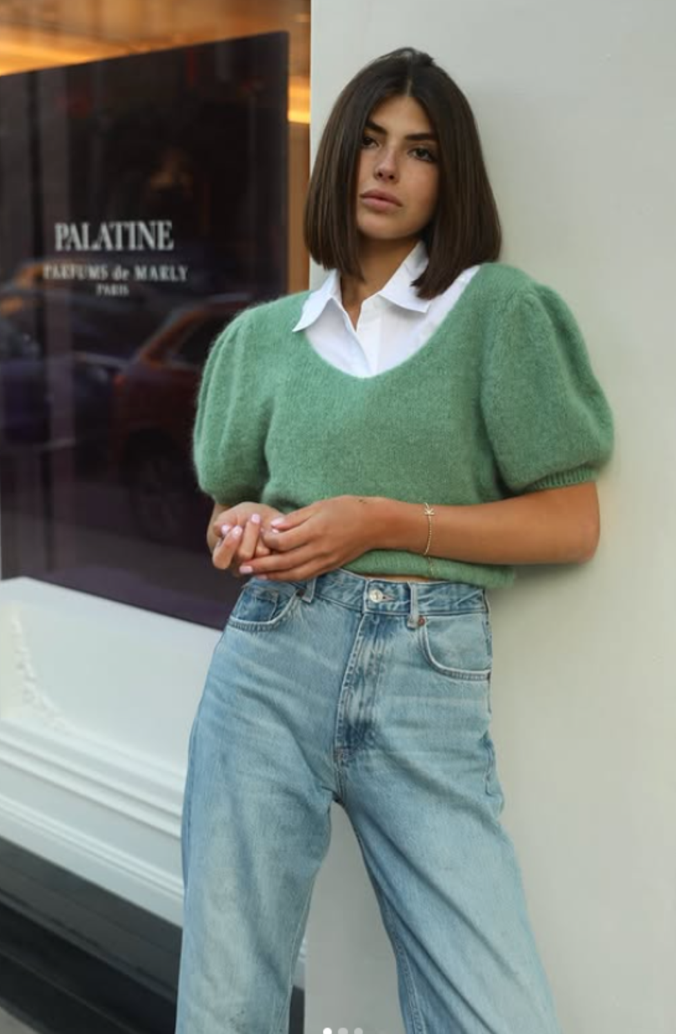 Lolanda Short Sleeve Top - Light Blue