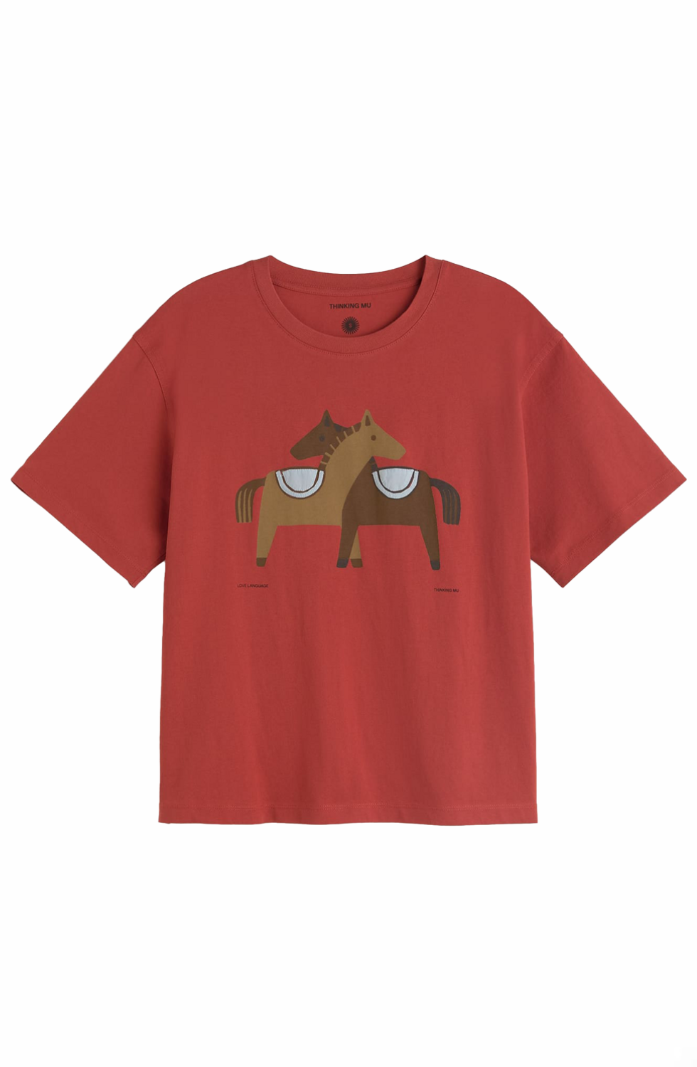 Horse Hug Pale Red Lucia Tee
