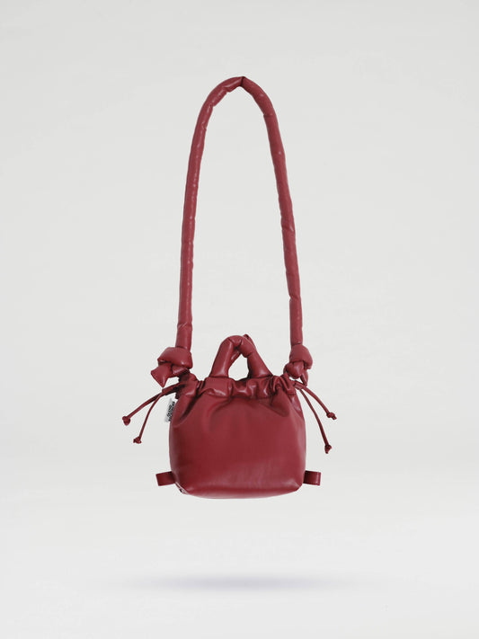 Micro Ona Vegan Leather: Cherry red