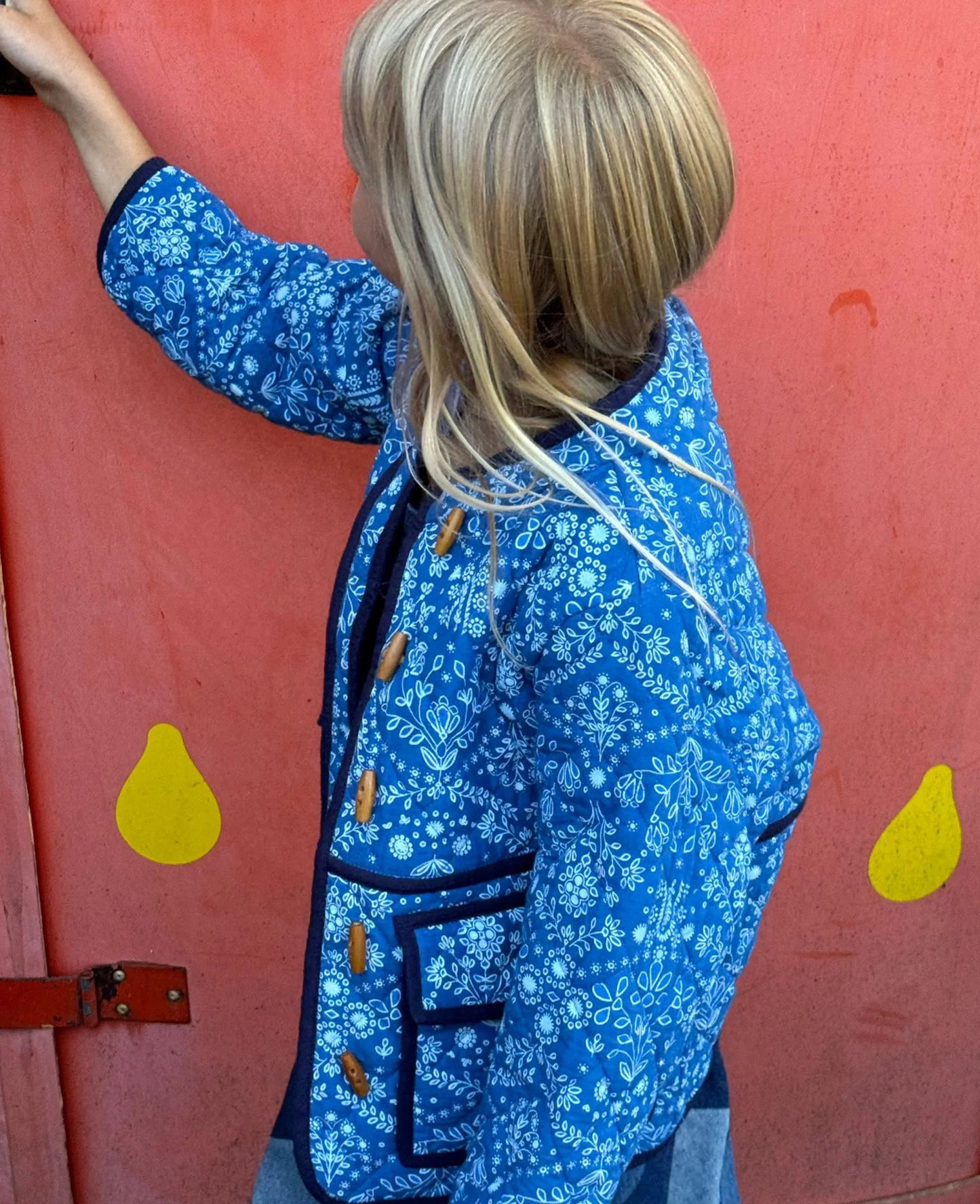 Sissel Edelbo - Adriane Mini Jacket Blue Flower