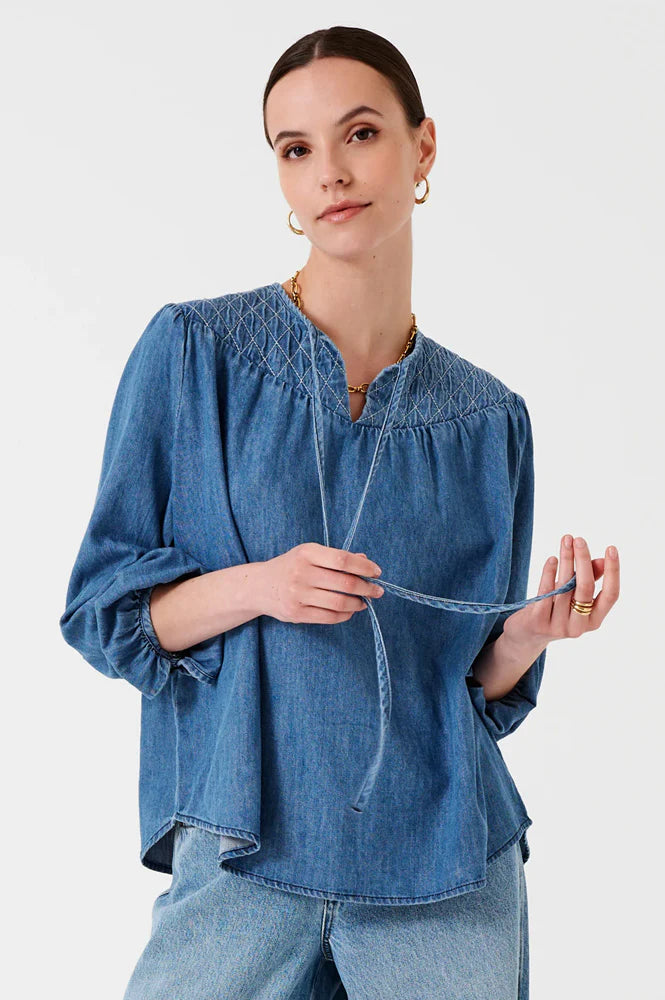 Seventy + Mochi - Clio Blouse in Mid Vintage
