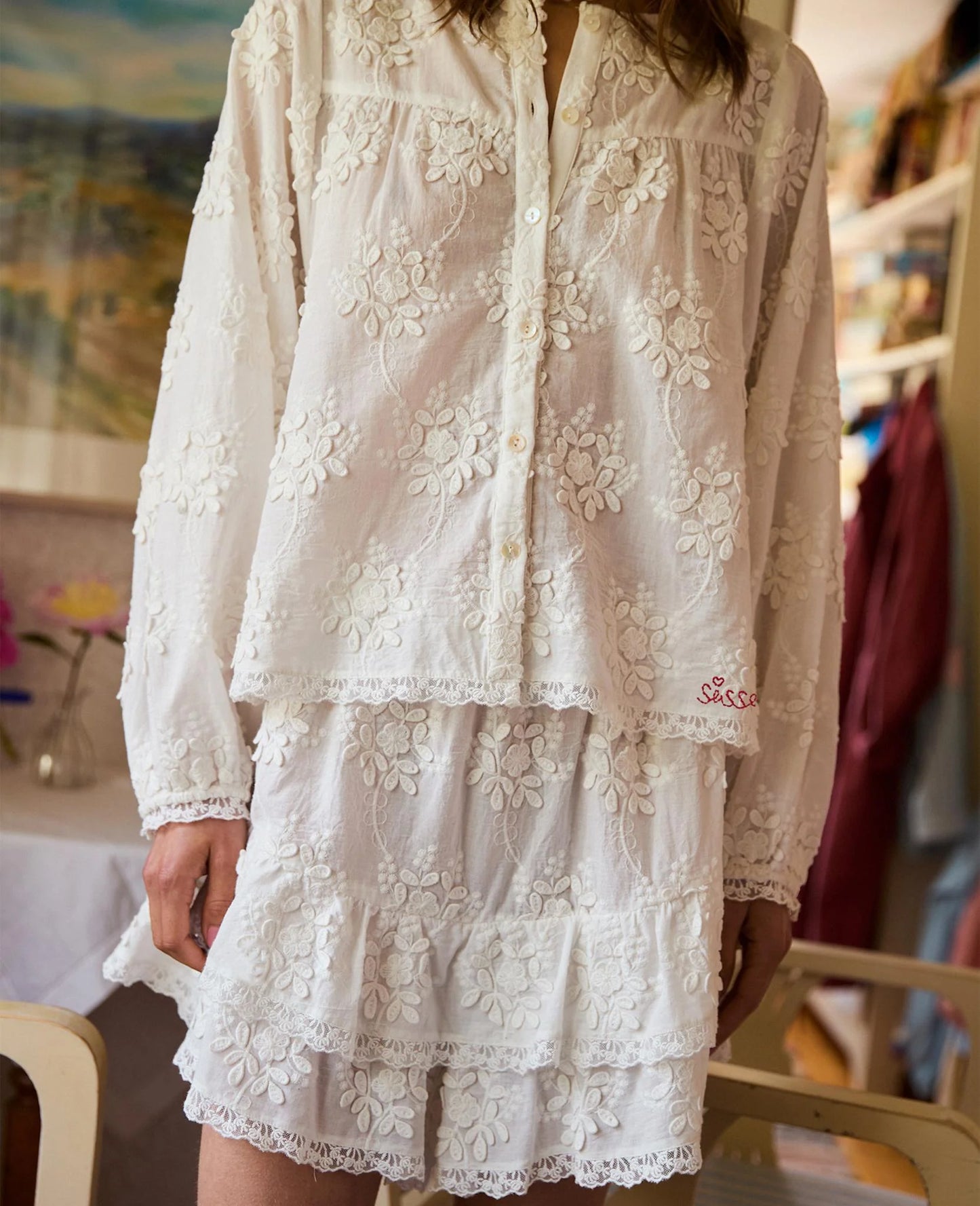 Delphine Top Off White