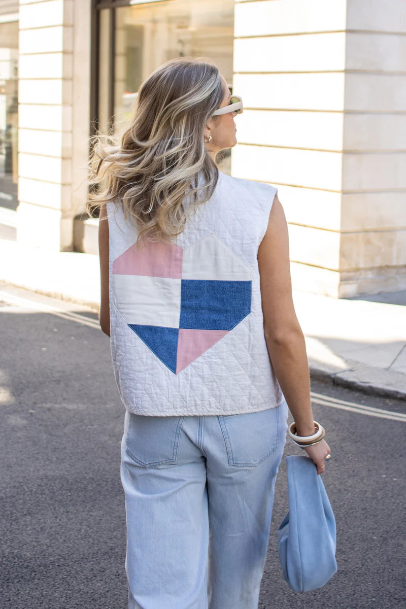 Seventy + Mochi -Aria Vest in Ecru