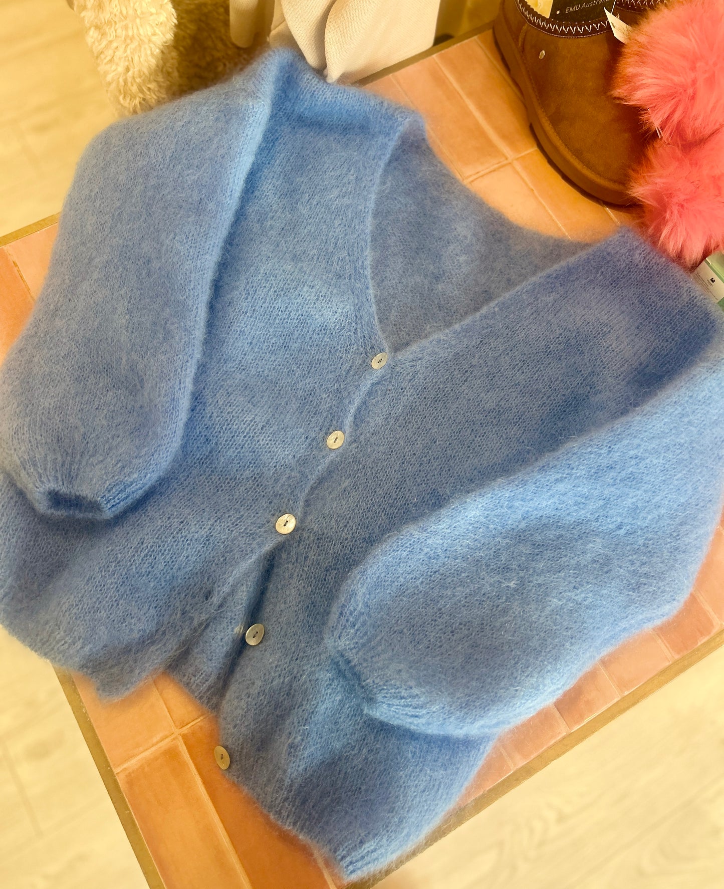 Cornelia LS Cardigan - Light Blue