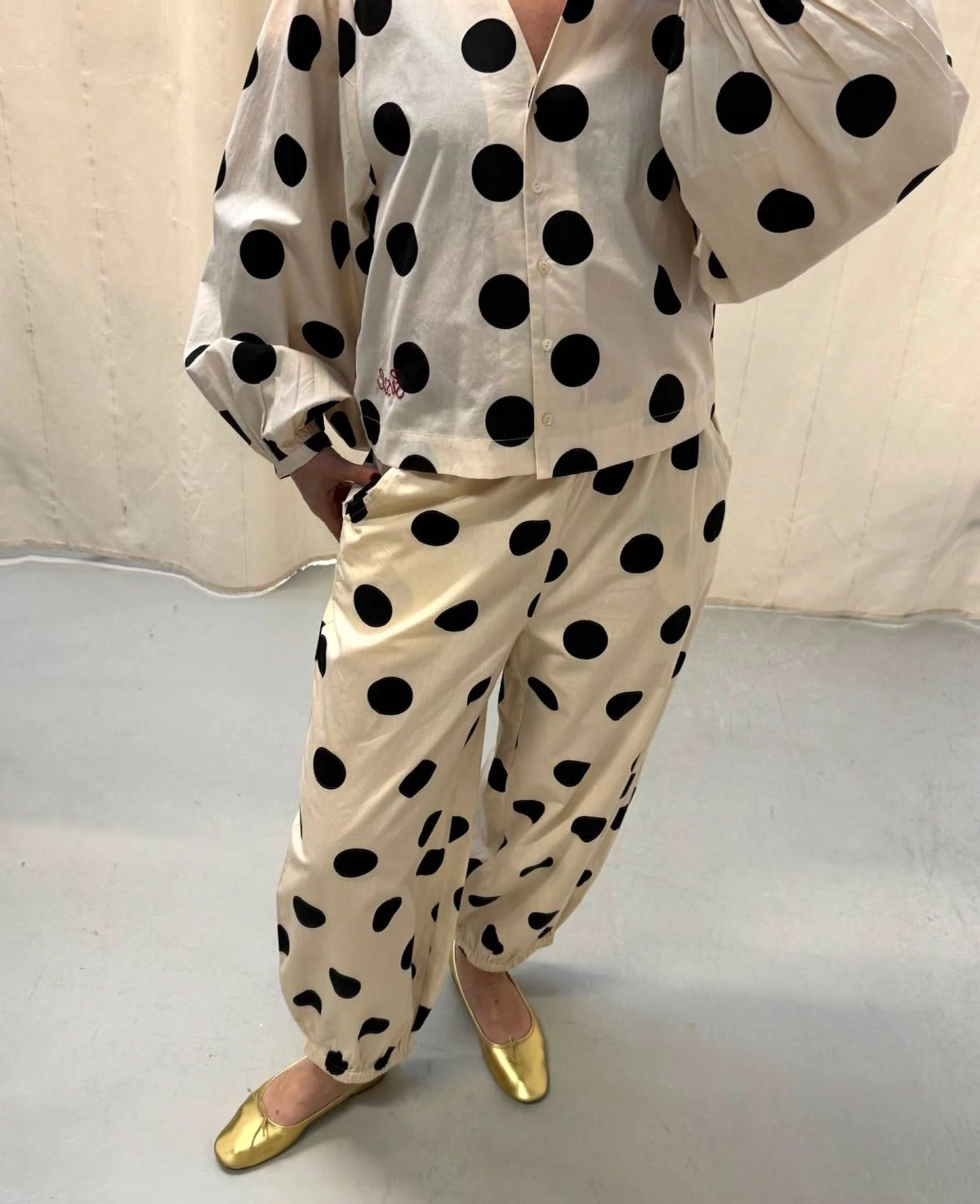 Iluna Pants Black Dot