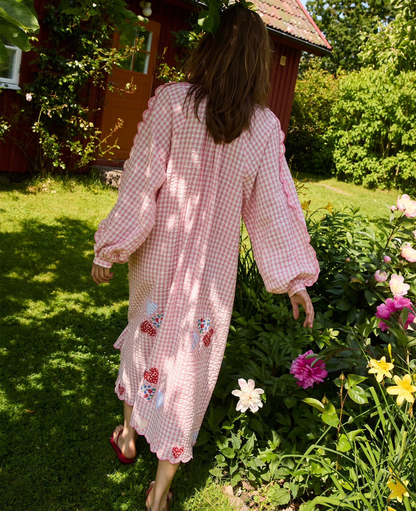 Kamal Dress Pink Checks