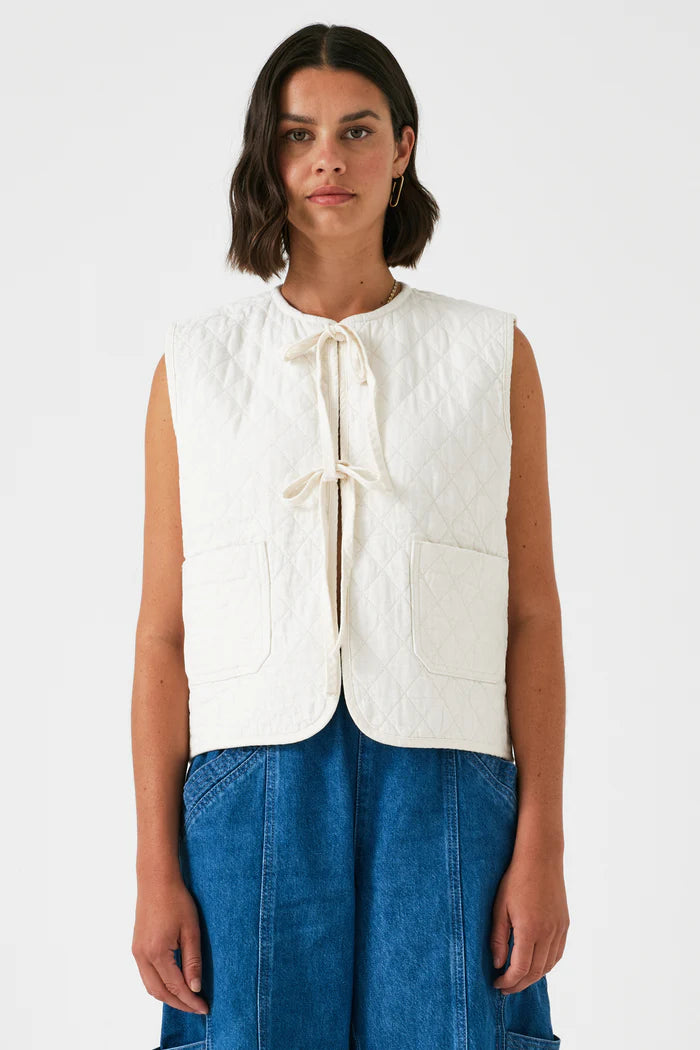 Seventy + Mochi -Aria Vest in Ecru