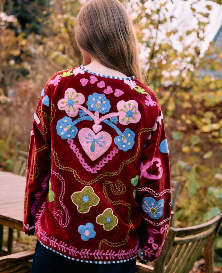 Sissel Edelbo - Maggie jacket Velvet Burgundy