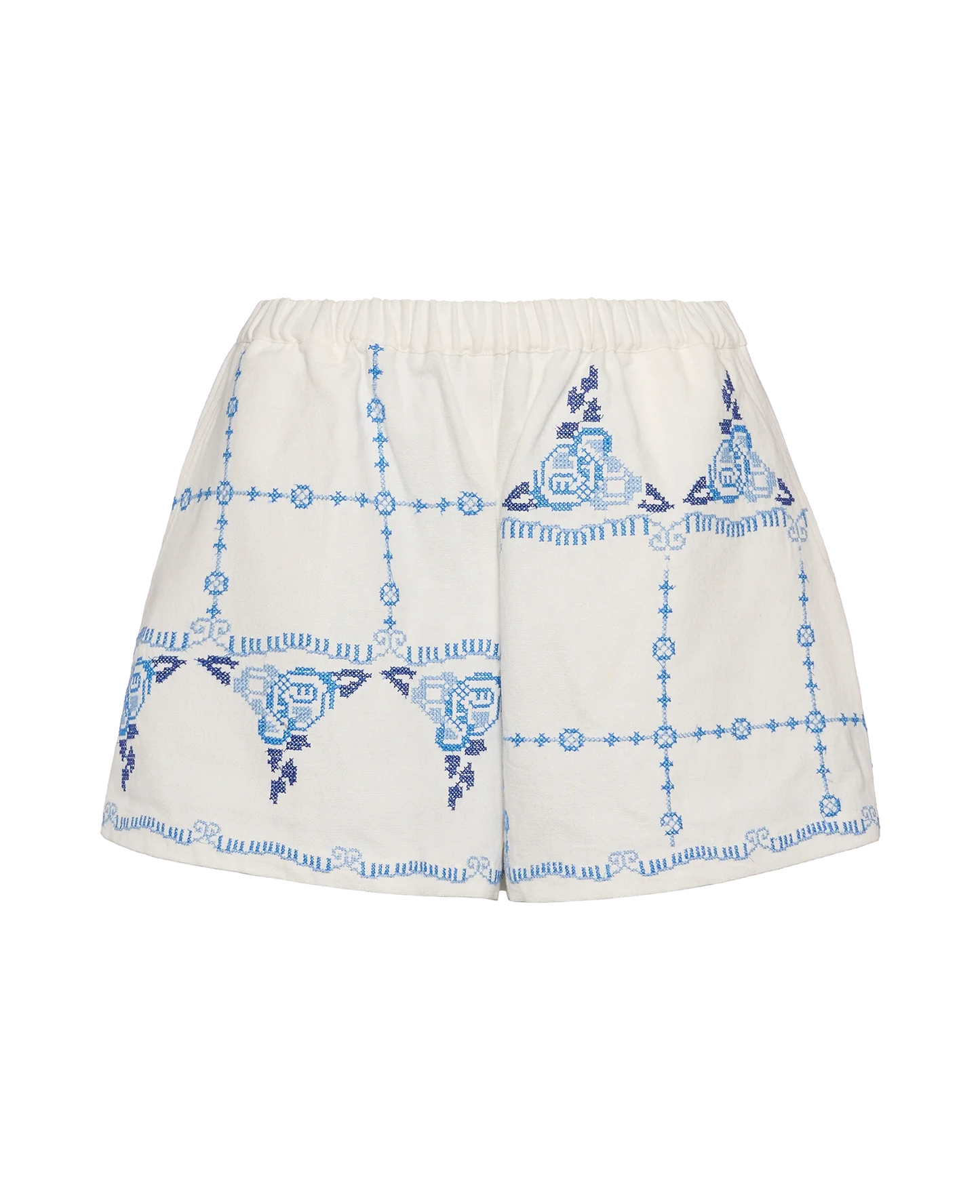 Sissel Edelbo - Myra Shorts Ecru Blue