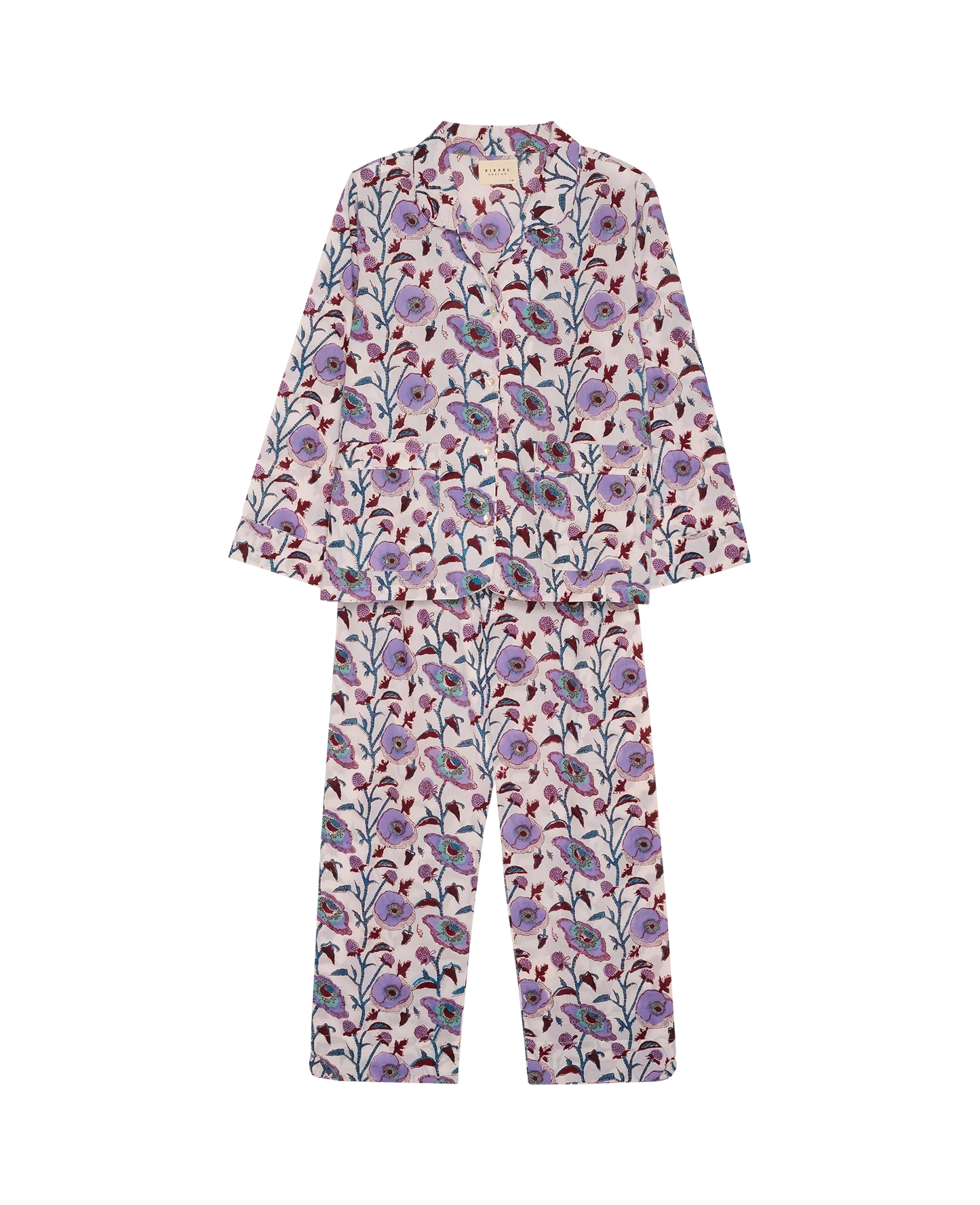 Nuit Pyjamas Set Purple Flower