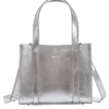 PEELO - mini tote in silver