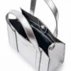 PEELO - mini tote in silver