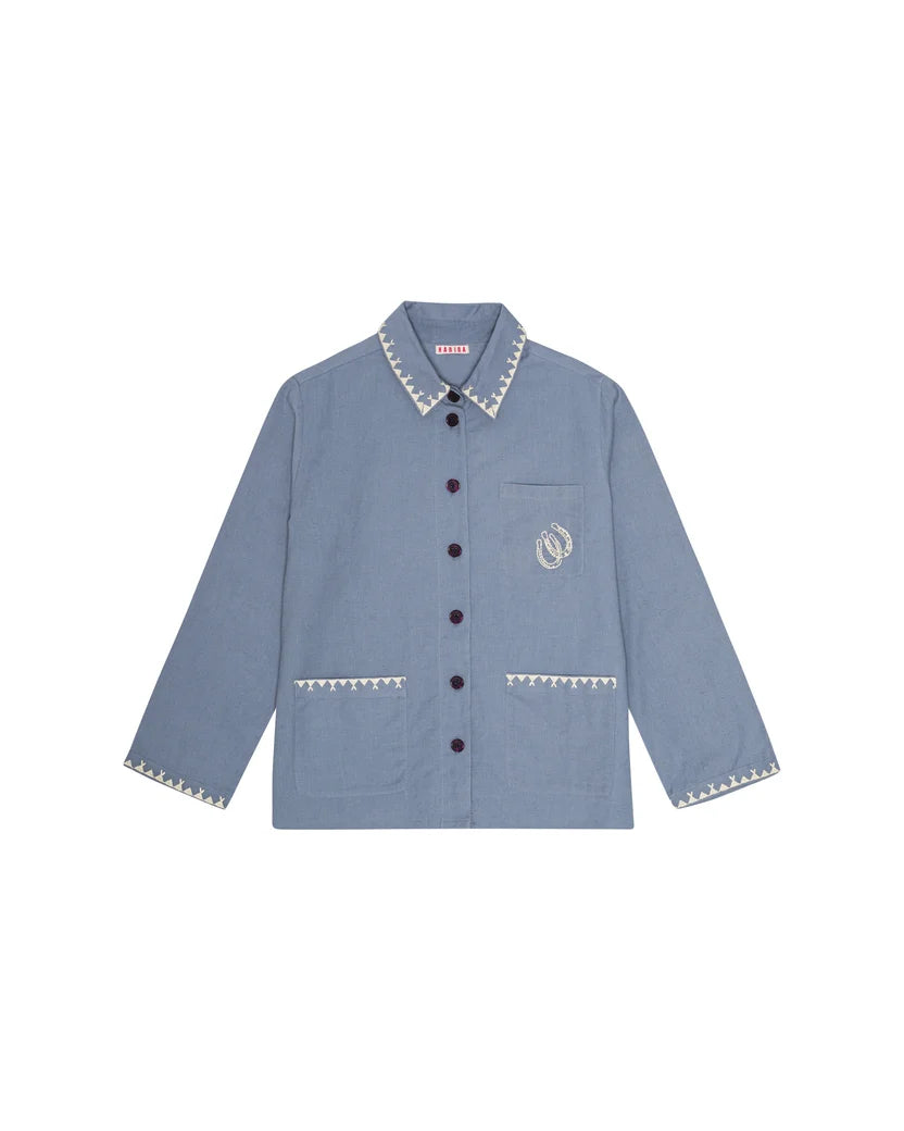 Polly Embroidery Jacket - Sea