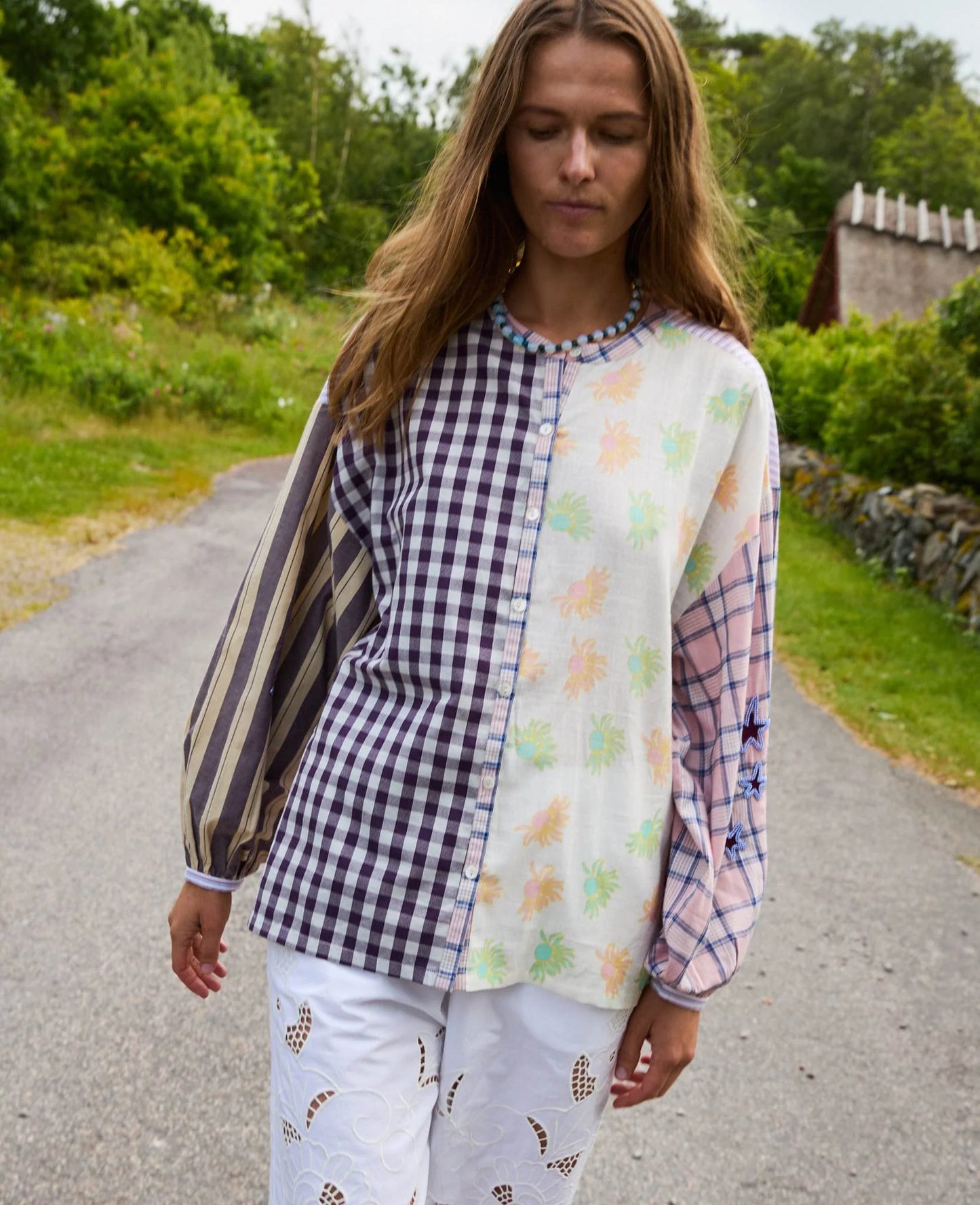 Paula Shirt Purple Mix