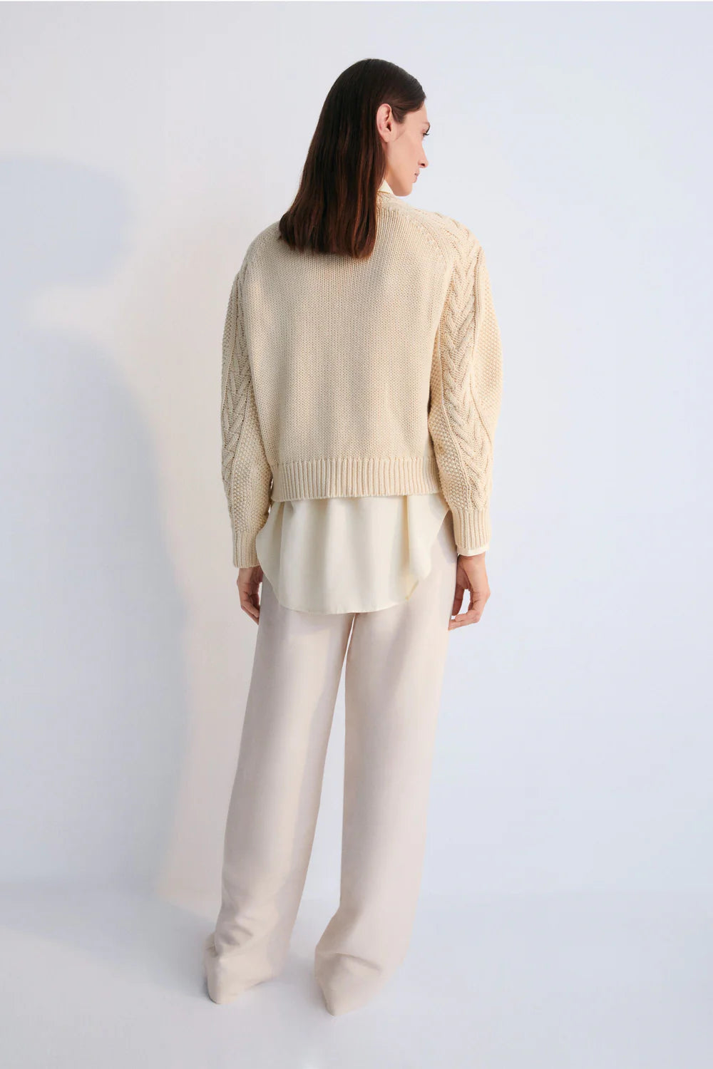 The New Society  - Quios Woman Jumper Macademia