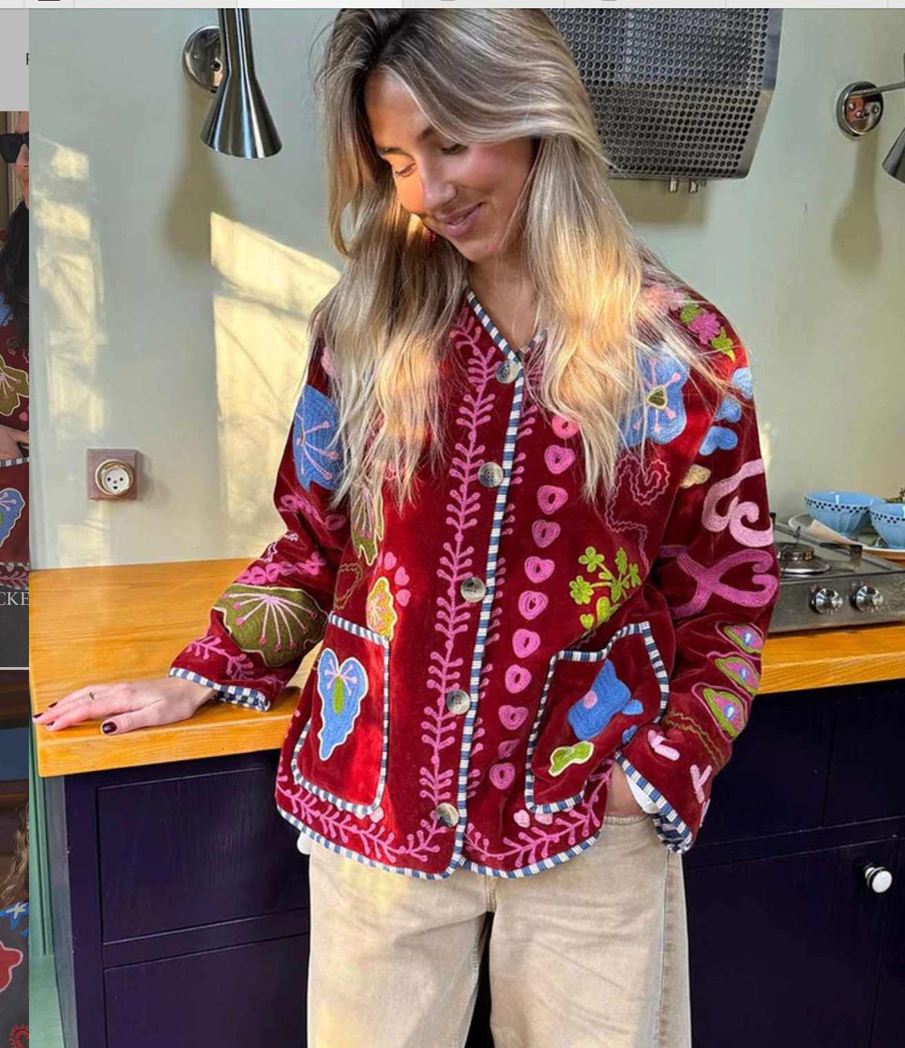 Sissel Edelbo - Maggie jacket Velvet Burgundy