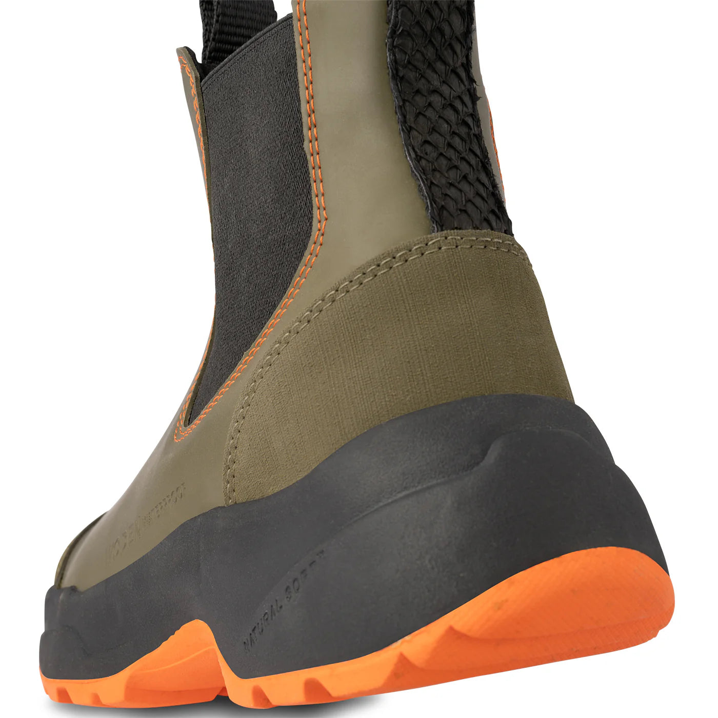 Woden - Siri waterproof boot in dark olive