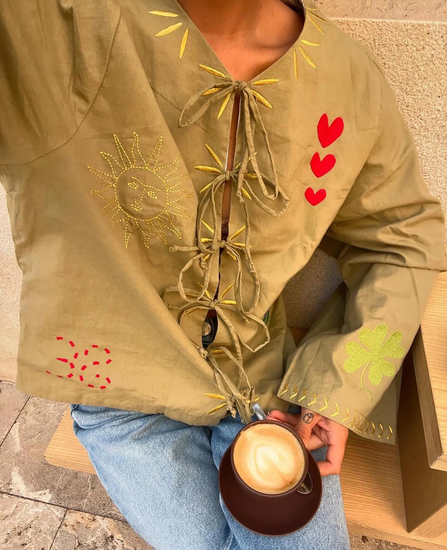 Sophie Top Khaki