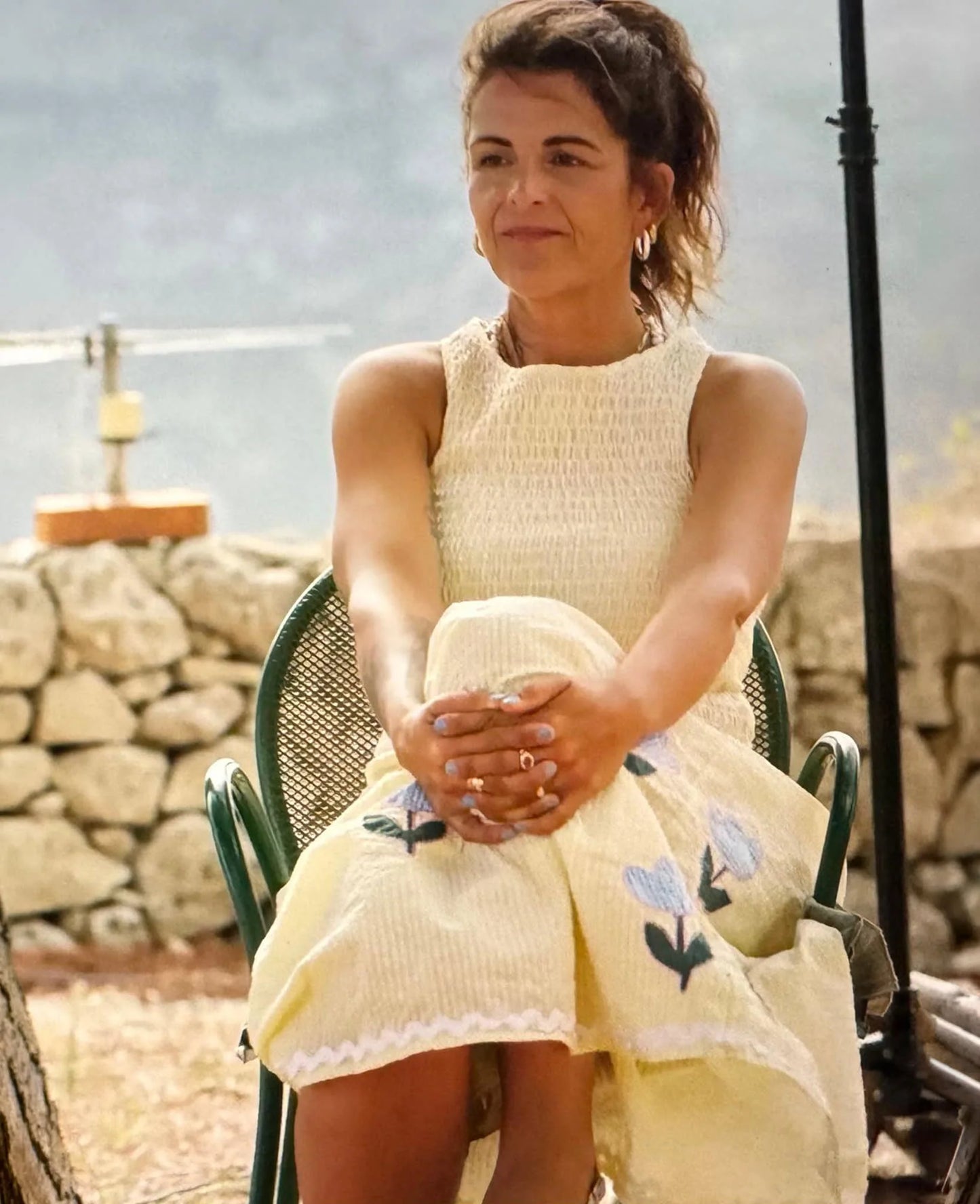 Svea Dress Yellow Stripes