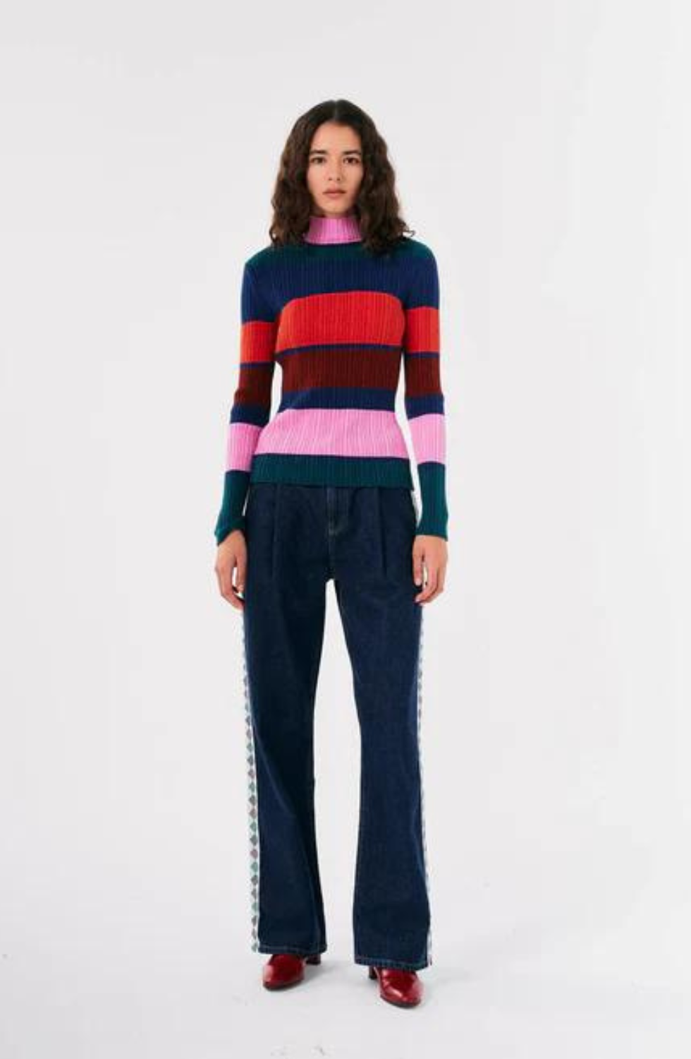 Bobo Chose - Multicoloured striped turtle neck