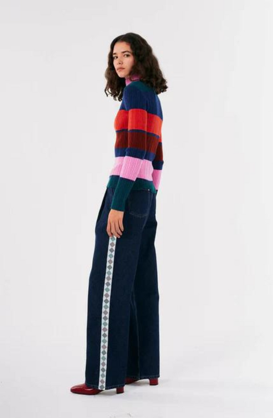 Bobo Chose - Multicoloured striped turtle neck