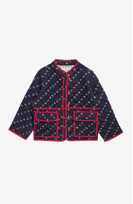 Sissel Edelbo - Mini Adriane cotton quilted jacket - navy print!