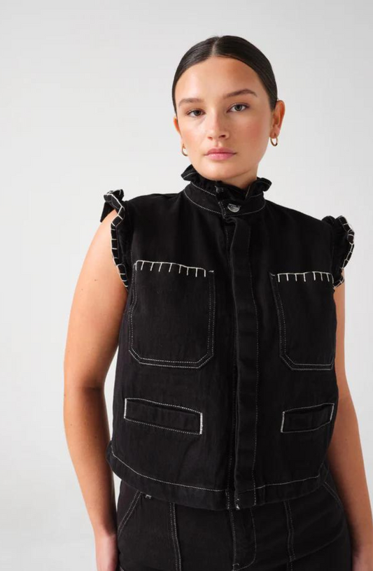 Seventy + Mochi - Pablo waistcoat - Black