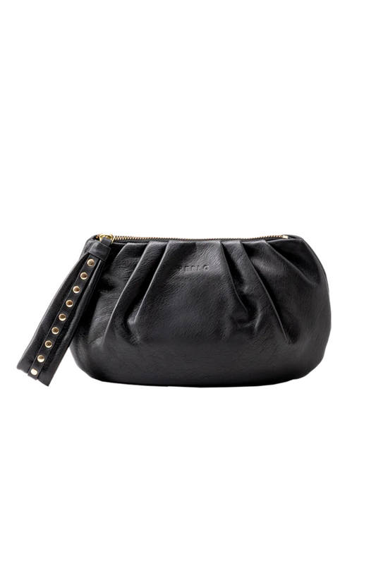 PEELO - Cloud clutch in black or gold