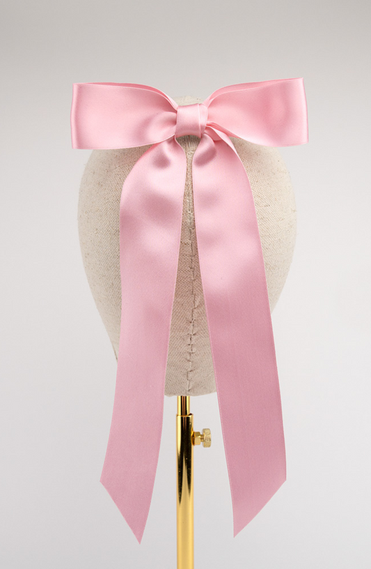 Kate Harris - Powder Pink Silk Ribbon Bow