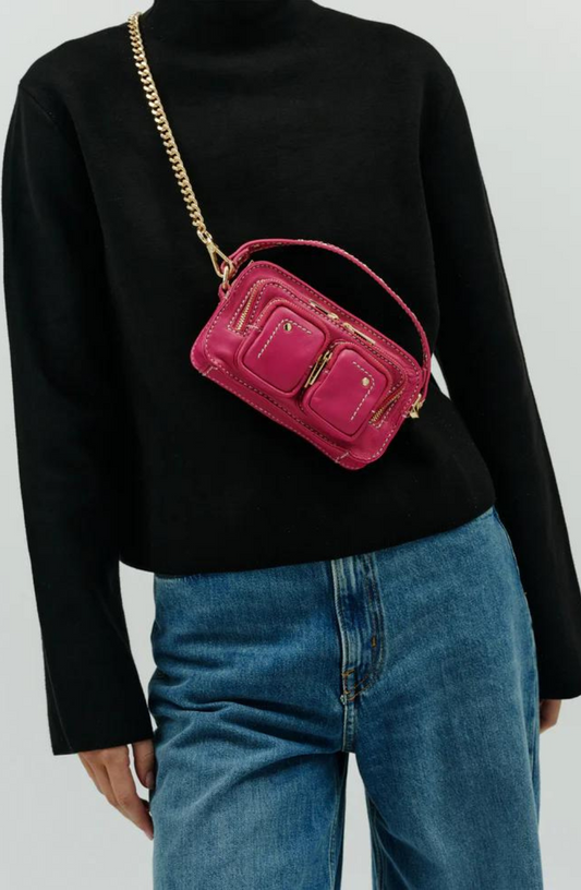 Núnoo - Helena cozy hot pink leather bag